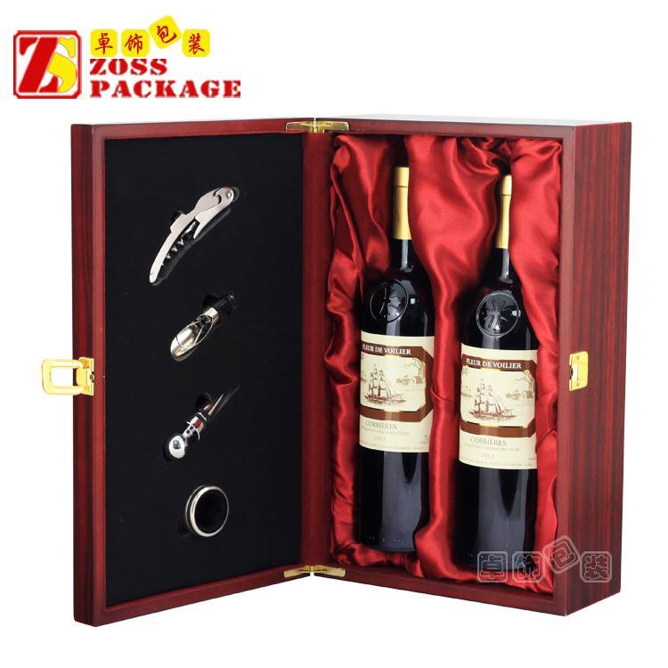 现货红酒盒 品质保证深圳红酒盒加工 款式新颖 设计精美