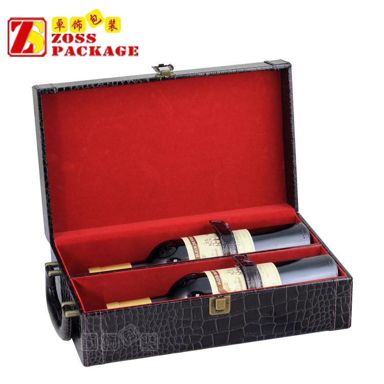 皮革红酒盒 品质保证深圳红酒皮盒包装 工艺精湛 设计独特